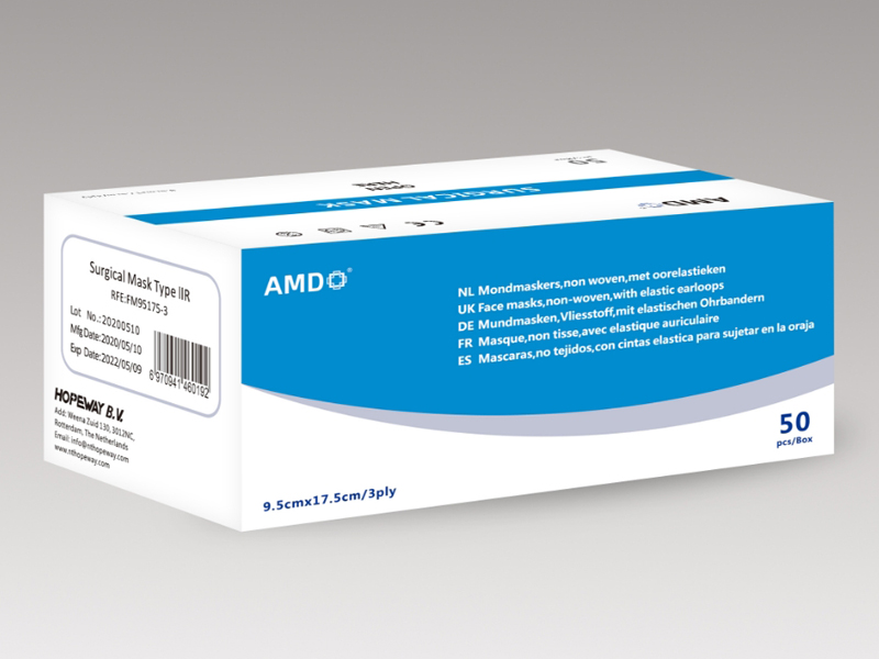 Máscara facial tipo iir